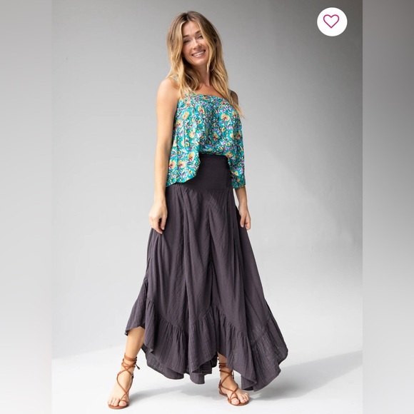 NATURAL LIFE Dresses & Skirts - Natural Life Feelin' Alive Convertible Cotton Midi Skirt
